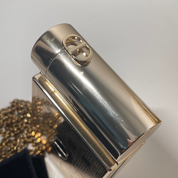 DIOR ROUGE Gold Minaudiere Pouch Clutch Handbag LIMITED EDITION 2021 Christmas - Picture 10 of 16